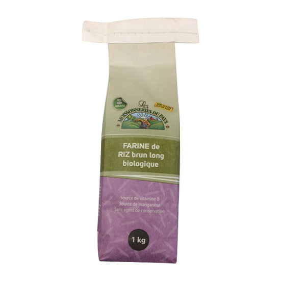 Organic long brown rice flour 1 kg