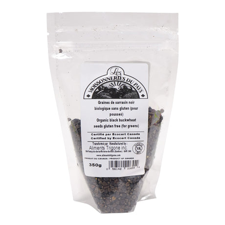Organic black buckwheat seed (for greens) 350 g